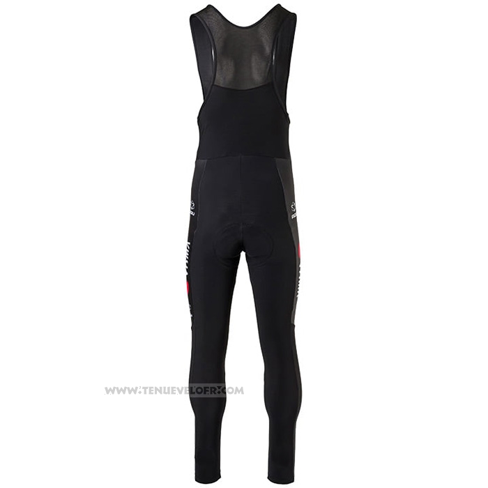 2021 Maillot Cyclisme Jumbo Visma Noir Jaune Manches Longues et Cuissard